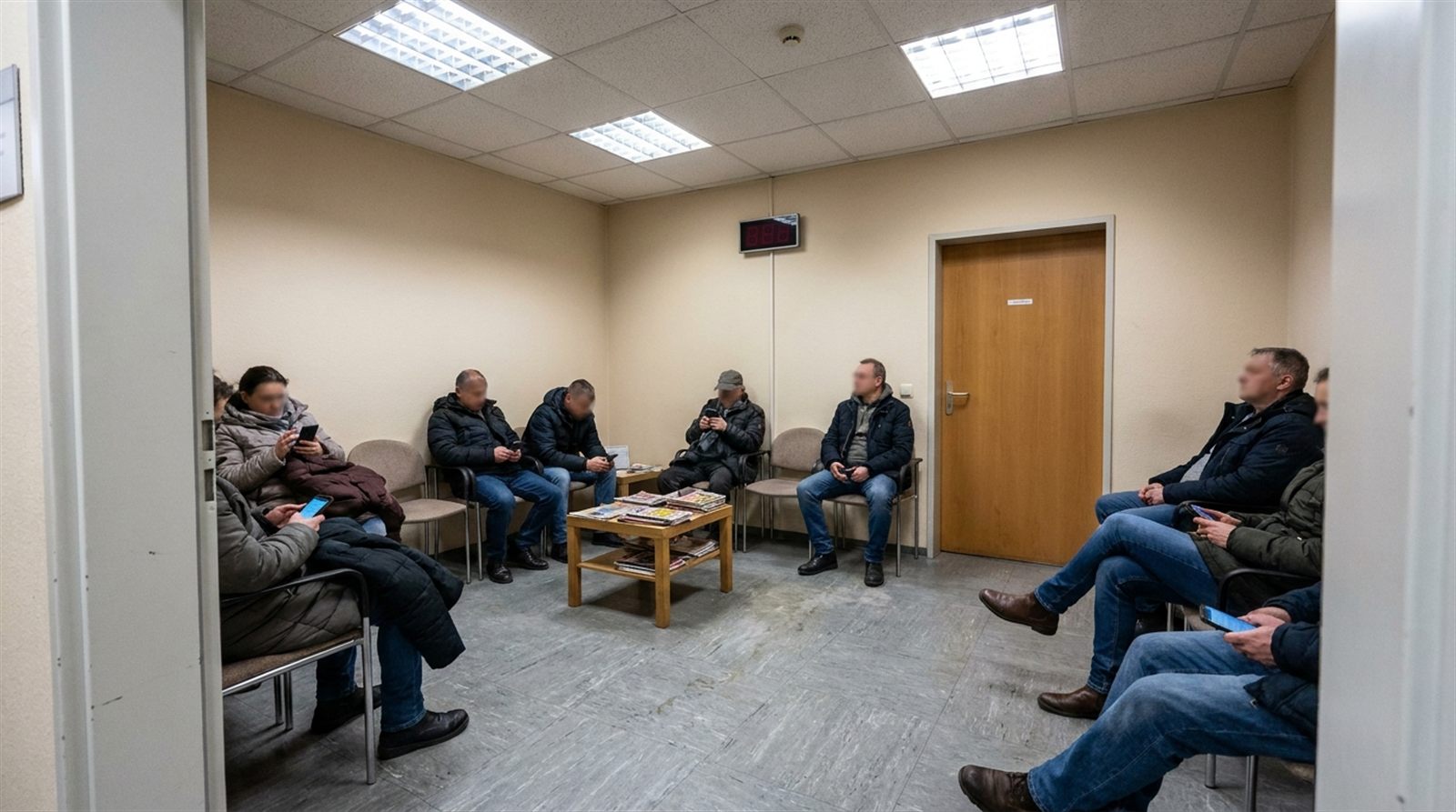 Volles Wartezimmer