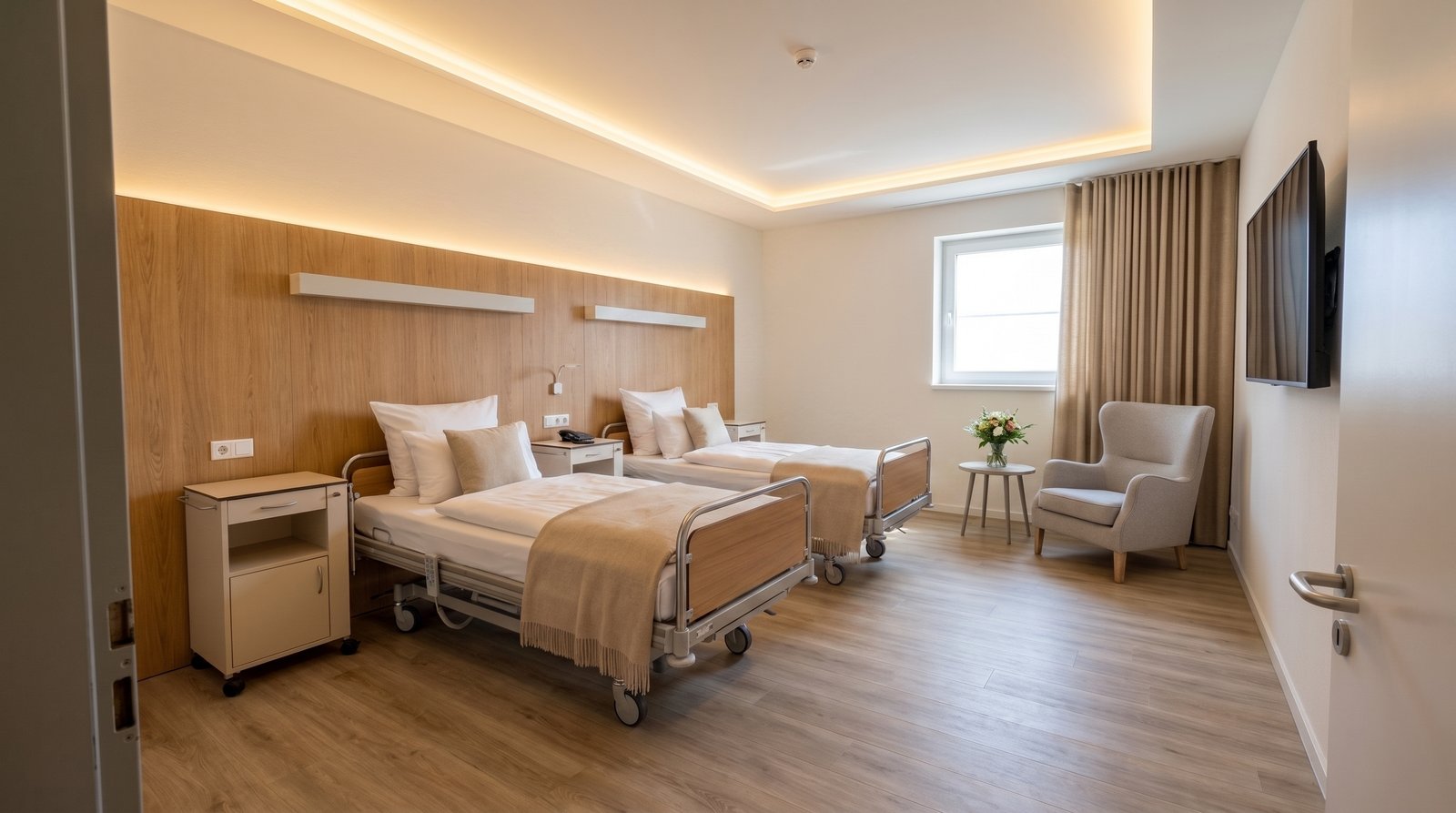 Zweibettzimmer als Privatpatient